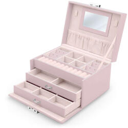 Massido Ékszeres doboz tükörrel - Rózsaszín (TE670002)