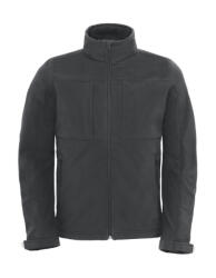 B&C Collection Férfi kapucnis kabát B and C Hooded Softshell/men L, Sötétszürke