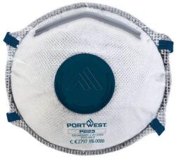 Portwest FFP2 aktívszenes szelepes Dolomit légzésvédő maszk, fehér