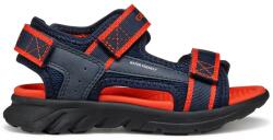 Geox Geox, Műbőr és textil szandál tépőzárral, Piros, Tengerészkék, 25 EU (J45F1B014MEC0735-25)