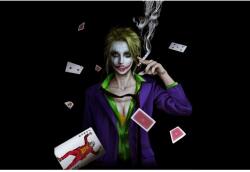  Joker Girl Smoke Poszter, 61x90cm, poster533, Többszínű (poster533-7777777777777786653)