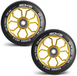 Soke Kerekek robogóhoz 110 mm arany 2 db (TE1679)