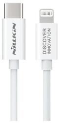 Nillkin superspeed adatkábel, type-c - lightning, 18w, pd gyorstöltő, 100cm, fehér (SG88330)