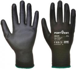 Portwest Manusi protectie poliuretan palma Portwest, negru, marimea S, 12 perechi/set AB129K8RS