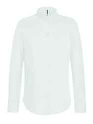 Kariban Női blúz Kariban KA514 Ladies' Long-Sleeved Mandarin Collar Shirt -2XL, White