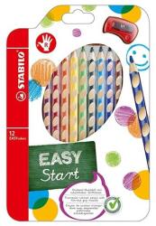 STABILO Színes ceruza STABILO Easycolors háromszögletű jobbkezes 12db/készlet