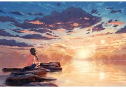  Két nap naplemente poszter, 61x90 cm, poszter1667, többszínű (poster1667)