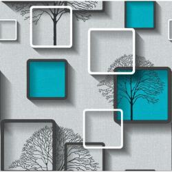 DEGRETS Tapéta DEGRETS 1490 Papír, Nelmi 3D türkiz, Méret: 0.53m x 10.05m = 5.3 m2 (1490)
