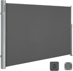 SONGMICS Prémium Oldalsó Napellenző 160 x 400 cm Füstszürke Teraszárnyékoló (GSA164G01)