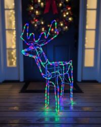 Sumker Karácsonyi 144 Led-es Mozgó Fejű Szarvas 60cm Színes