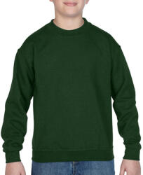 Gildan Gyerek Pulóver Hosszú ujjú Gildan Heavyweight Blend Youth Crew Neck - M (140/152), Sötétzöld