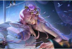  Poszter Honor Of Kings Pink Hair Anime Girl, 61x90cm, poszter1419, Többszínű (poster1419)