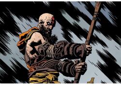 God Of War Kratos Sketch Poszter, 61x90cm, Többszínű (poster157-7777777777777785487)