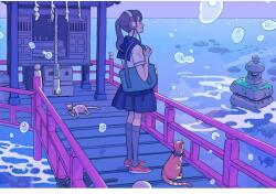  Plakát Pier Side, 61x90cm, poszter 2680, Többszínű (poster2680)