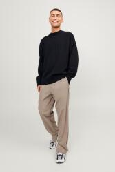 JACK & JONES Jack & Jones, Kerek nyakú organikuspamut tartalmú pulóver, Fekete, S (12251556-BLACK-S)