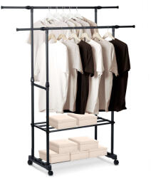 Massido Ruhaállvány cipőtárolóval - Fekete