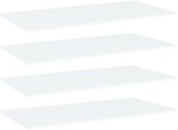 vidaXL Рафтове за етажерка, 4 бр, бели, 80x20x1, 5 см, инженерно дърво (805298)