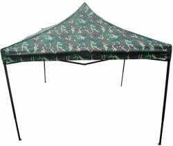  3x3 terep rendezvény horgász katonai kerti piaci pavilon sátor 280g/m2 ST30 2, 9x2, 9m