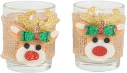 Verk 26231 karácsonyi dekoráció - gyertya rénszarvas, 2 darab