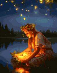 MagicArt Set de pictat după numere MagicArt - Dansul licuricilor (drepturi de autor) (GX48465)