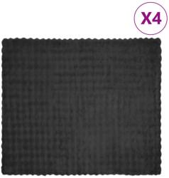 vidaXL Анти-слип изкуствено одеяло от заешка козина Olite 4 бр (42021808)