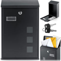 Humberg Levélszekrény 39x25, 5x12 cm fekete hm-864 (TE586400)