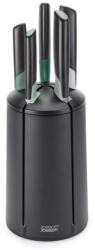 Joseph Joseph Set de cutite Joseph Joseph Elevate 10541, Otel japonez, Suport rotativ, Fara BPA, Negru/verde (10541)