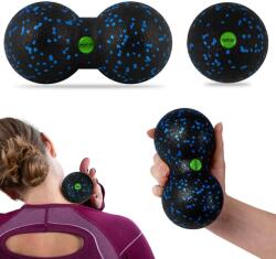  Labda + dupla masszázslabda - szett - ns-997 fekete és kék
