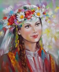 MagicArt Set de pictat după numere MagicArt - Fată de primăvară (după originalul Miglenei Kirilova) (GX46661)