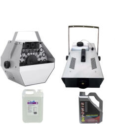  Lufi Gép Csomag, 5 l Lufi Folyadék és Füst Gép Távirányítóval, DEPOX®, Ezüst