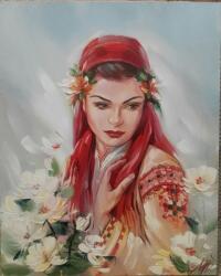 MagicArt Set pictură după numere MagicArt - Frumusețe bulgărească (după originalul Miglenei Kirilova) (GX41699)