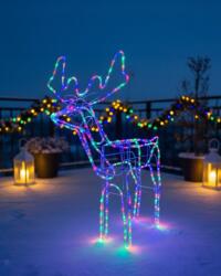 Sumker Karácsonyi 264 Led-es Mozgó Fejű Szarvas 90cm Színes