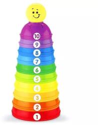Mattel Fisher-Price: Пирамида с цветни чашки (W4472)