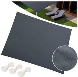 Plonos Téglalap alakú napernyő vitorla 3x4m plonos pl-885 szürke