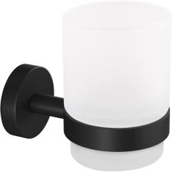 Tesa Moon Black fogmosópohár tartó fekete matt szatinált üveg + ragasztó