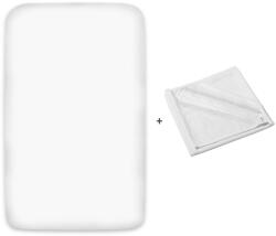 Kidizi Set cearceaf bumbac cu elastic roata 90x50 cm + protectie impermeabila pentru saltea patut co-sleeper din frotir Kidizi (5949551911050)