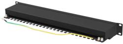 Lanberg PPSA-1024-B 19" Patch panel - 24 port (PPSA-1024-B)