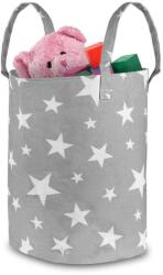 Nukido játékkosár - szürke csillagokkal