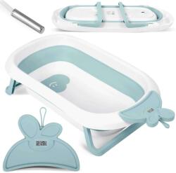 Ricokids összecsukható Babakád beépített hőmérővel - fehér-kék