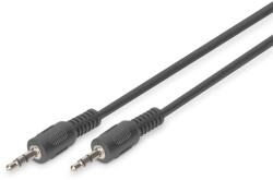 ASSMANN Assmann Audio connection cable, stereo 3.5mm 1, 5m Black (AK-510100-015-S)