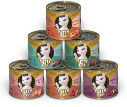  Kitty Cat 6x200g Kitty Cat Adult Pate vegyesen 6 fajtával nedves macskatáp - zooplus - 4 390 Ft