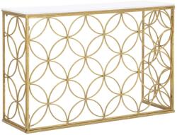  DAISY nagy fehér és arany vas konzolasztal (MF-1424000000)