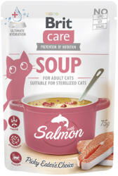Brit 30x75g Brit Care macskaleves, lazac nedves macskatáp