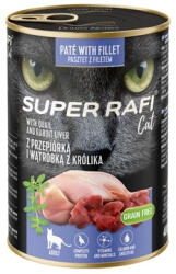  marka niezdefiniowana DOLINA NOTECI Super Rafi Cat P&F fürj- és nyúlmájjal 6x400 g