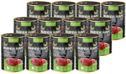  marka niezdefiniowana DOLINA NOTECI Super Rafi Cat P&F szarvas- és csirkeszívvel 12x400 g