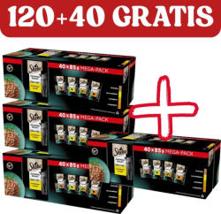 Sheba Sheba Delicacy Baromfi ízek zselében - nedves macskaeledel 120x85g + 40x85 INGYEN