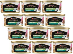 PRO PLAN PRO PLAN Sterilised Moist lazac és tonhalpástétom nedves macskaeledel 12x85g