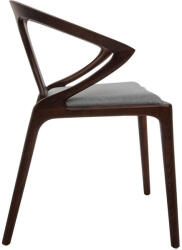 King Home Inez Dió Szék Szürke Párnával