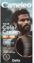 Cameleo Vopsea pentru Par, Barba, Mustata Barbati Cameleo 3.0 Dark Brown, 30 ml