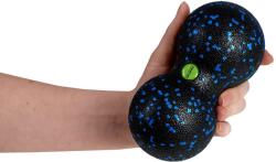  NeoSport Dupla Masszázslabda 8x8x16cm - fekete-kék
